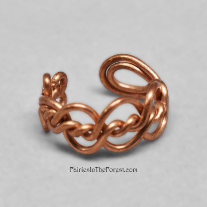 Copper Double Twist Ear Cuff